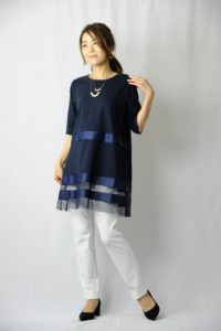 40代からのフェミニンコーデにはチュニックがベスト！